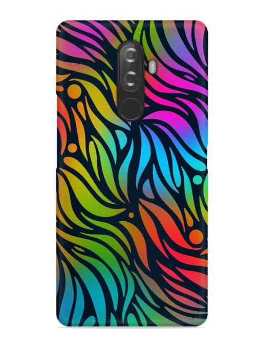 Abstract Leaf Design Snap Case for Lenovo K8 Note Zapvi