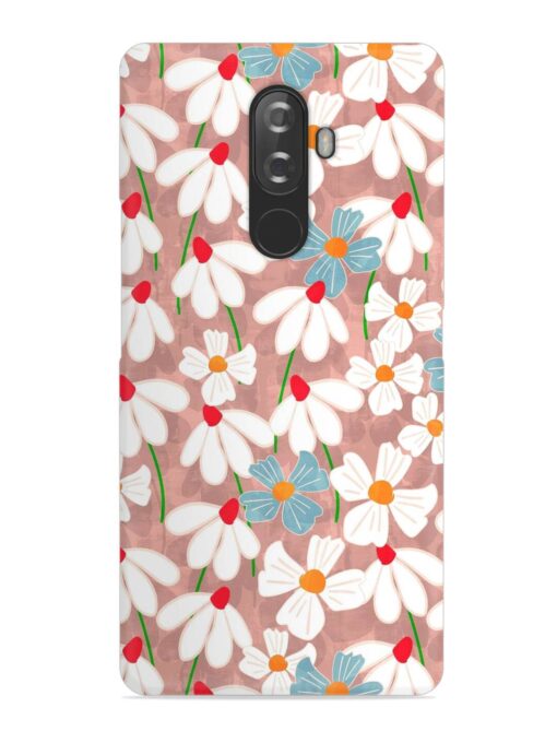 Abstract Petal Flowers Snap Case for Lenovo K8 Note Zapvi