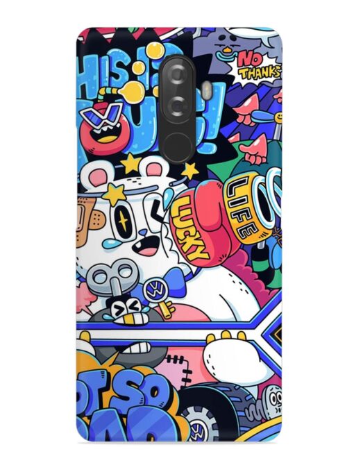 Universal Doodle Snap Case for Lenovo K8 Note Zapvi