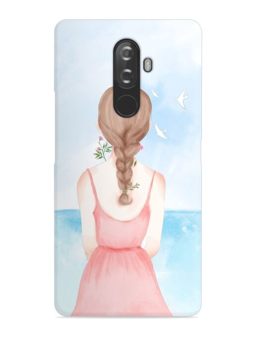 Watercolor Girl Vector Snap Case for Lenovo K8 Note Zapvi