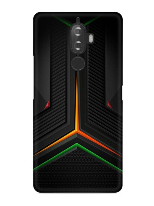 Orange Triangle Light Snap Case for Lenovo K8 Plus Zapvi