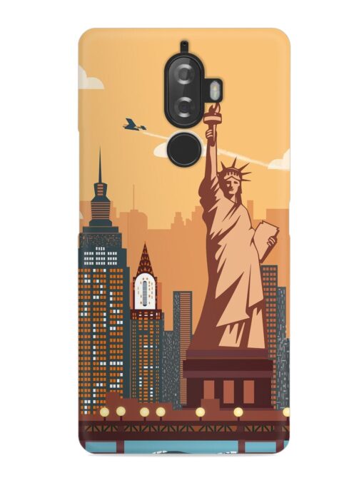 New York Statue Of Liberty Architectural Scenery Snap Case for Lenovo K8 Plus Zapvi