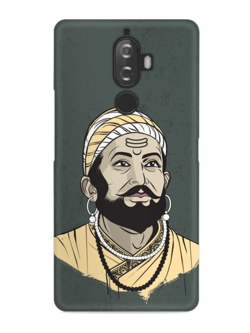 Shivaji Maharaj Vector Art Snap Case for Lenovo K8 Plus Zapvi