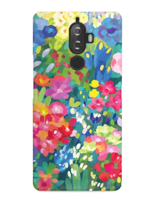 Watercolor Flower Art Snap Case for Lenovo K8 Plus Zapvi