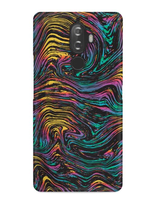 Abstract Liquid Colors Snap Case for Lenovo K8 Plus Zapvi