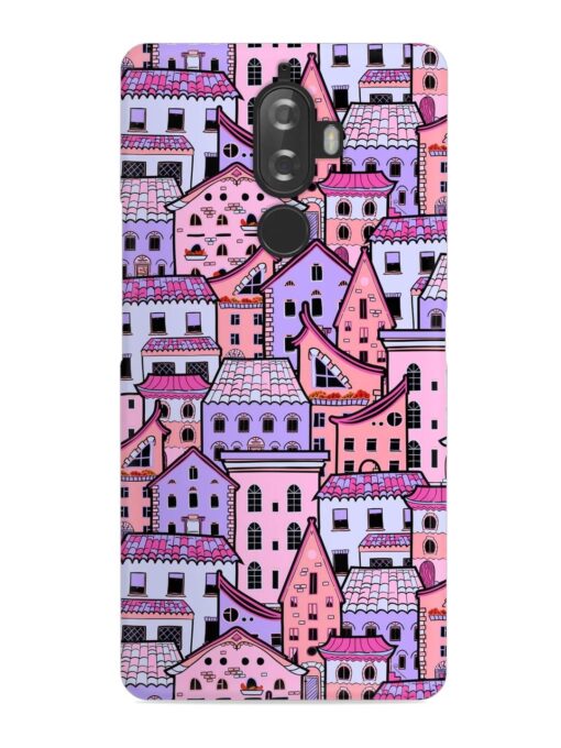 Seamless Pattern Houses Snap Case for Lenovo K8 Plus Zapvi