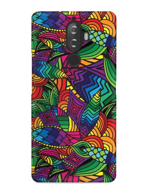 Abstract Multicolor Seamless Snap Case for Lenovo K8 Plus Zapvi