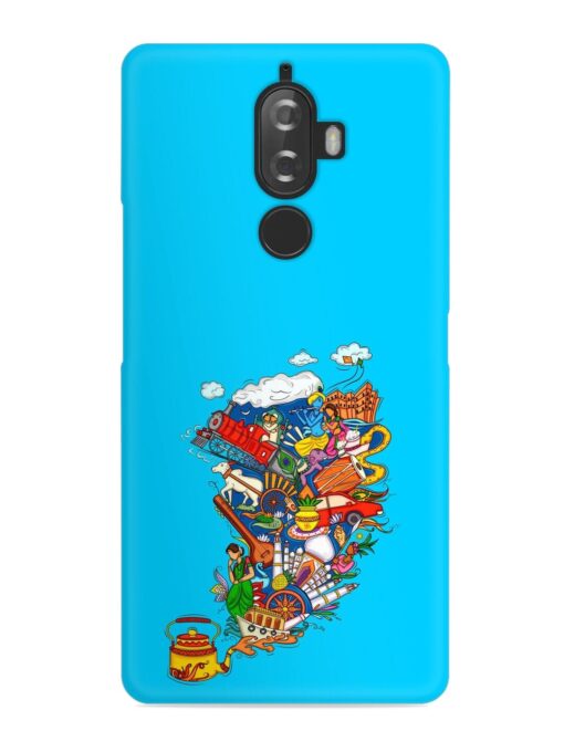 Vector Design Indian Snap Case for Lenovo K8 Plus Zapvi