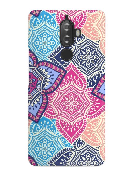 Ethnic Floral Seamless Snap Case for Lenovo K8 Plus Zapvi