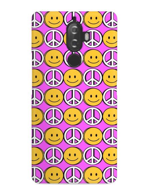 Smiley Face Peace Snap Case for Lenovo K8 Plus Zapvi