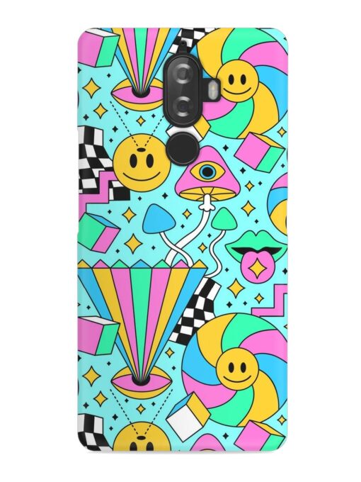 Trippy Rainbow 60S Snap Case for Lenovo K8 Plus Zapvi