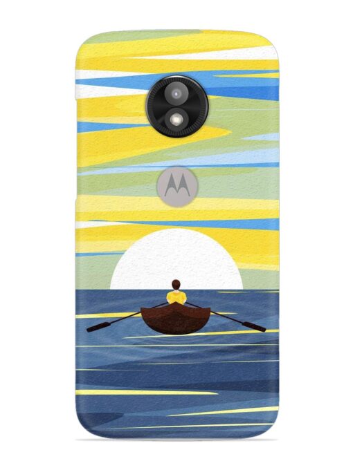 Rowing Person Ferry Paddle Snap Case for Motorola Moto E5 Play Zapvi