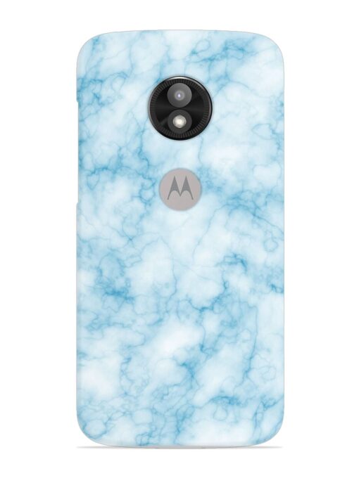 Blue White Natural Marble Snap Case for Motorola Moto E5 Play Zapvi