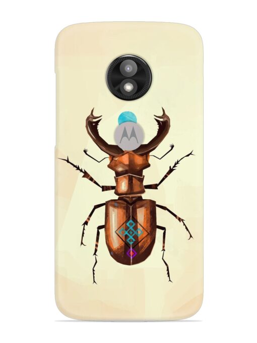 Stag Beetle Vector Snap Case for Motorola Moto E5 Play Zapvi