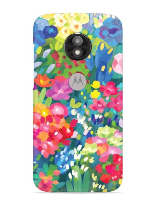 Watercolor Flower Art Snap Case for Motorola Moto E5 Play Zapvi