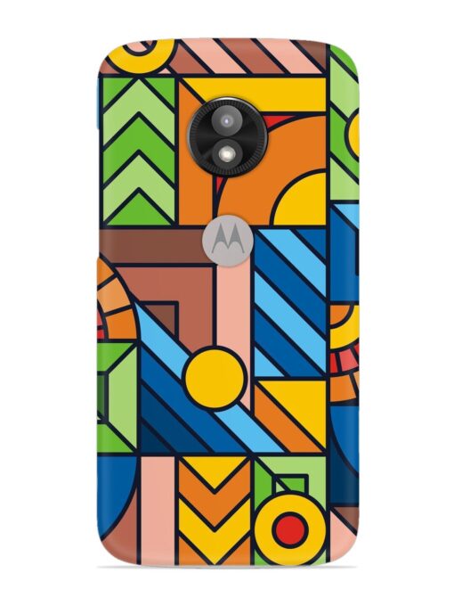 Colorful Geometric Snap Case for Motorola Moto E5 Play Zapvi