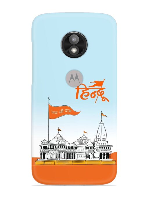 Ram Mandir Hindu Snap Case for Motorola Moto E5 Play Zapvi