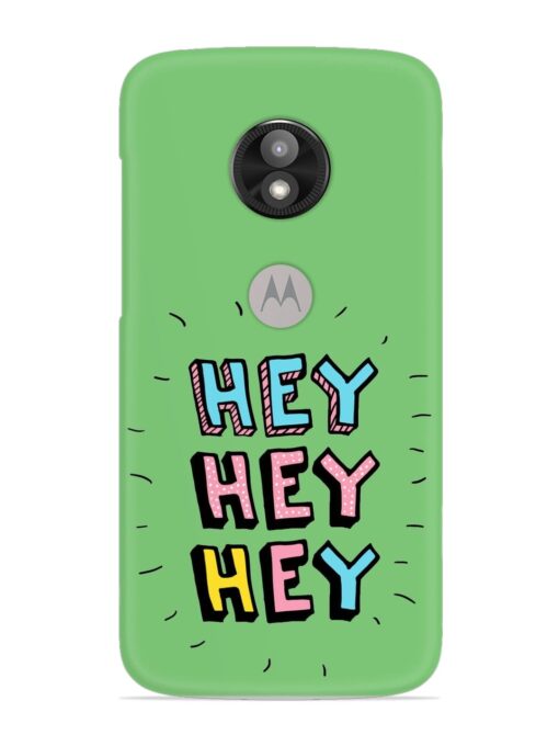 Hey Vector Cartoon Snap Case for Motorola Moto E5 Play Zapvi