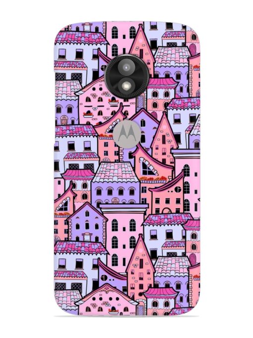 Seamless Pattern Houses Snap Case for Motorola Moto E5 Play Zapvi