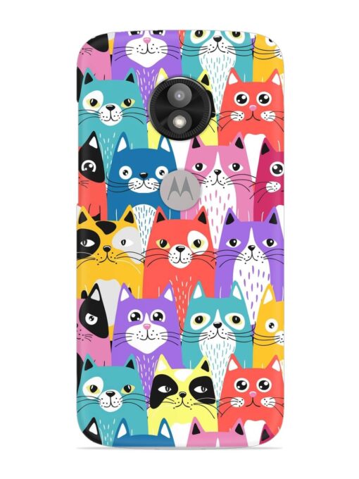 Funny Cartoon Cats Snap Case for Motorola Moto E5 Play Zapvi