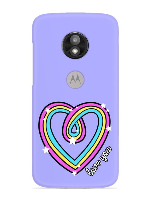 Colorful Rainbow Heart Snap Case for Motorola Moto E5 Play Zapvi