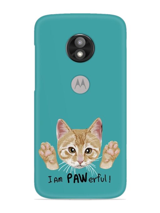 Typography Slogan Cat Snap Case for Motorola Moto E5 Play Zapvi