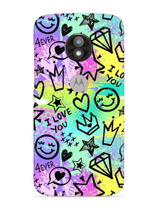 Bright Seamless Pattern Snap Case for Motorola Moto E5 Play Zapvi