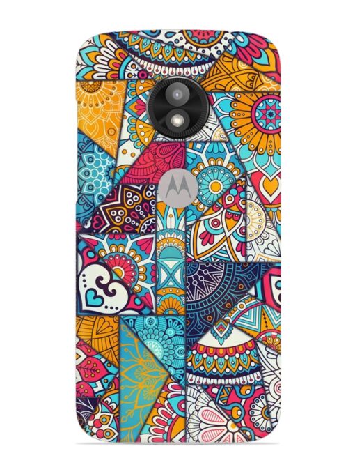 Patchwork Pattern Vintage Snap Case for Motorola Moto E5 Play Zapvi