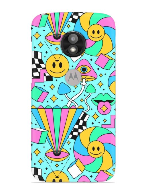 Trippy Rainbow 60S Snap Case for Motorola Moto E5 Play Zapvi