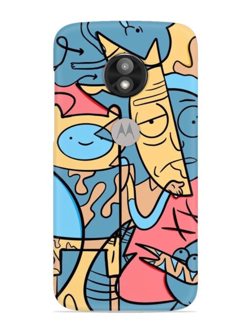 Silly Face Doodle Snap Case for Motorola Moto E5 Play Zapvi