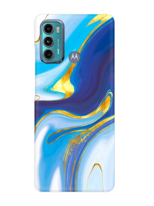 Watercolor Background With Golden Foil Snap Case for Motorola Moto G40 Fusion Zapvi