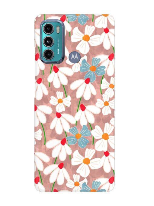 Abstract Petal Flowers Snap Case for Motorola Moto G40 Fusion Zapvi