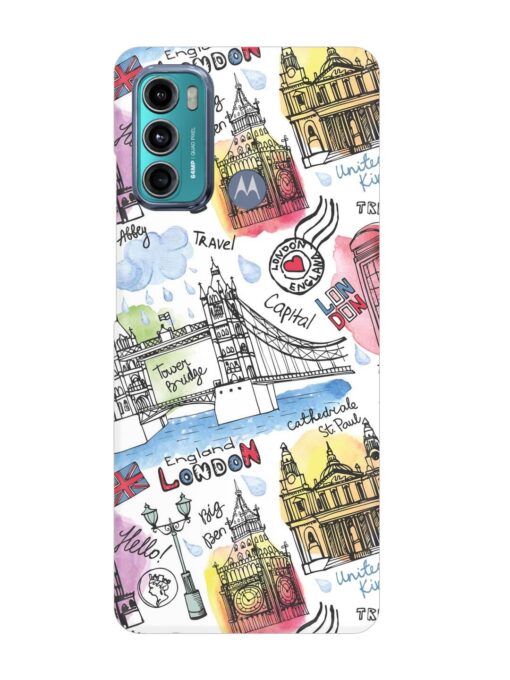 Vector London Landmark Snap Case for Motorola Moto G40 Fusion Zapvi