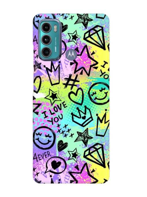 Bright Seamless Pattern Snap Case for Motorola Moto G40 Fusion Zapvi