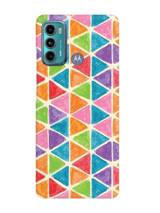 Seamless Colorful Isometric Snap Case for Motorola Moto G40 Fusion Zapvi