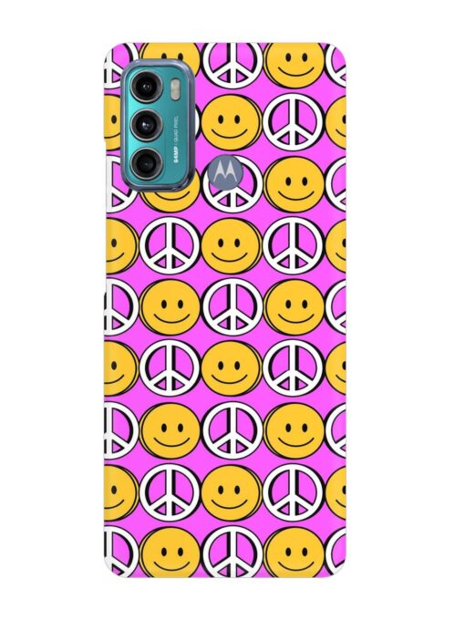 Smiley Face Peace Snap Case for Motorola Moto G40 Fusion Zapvi