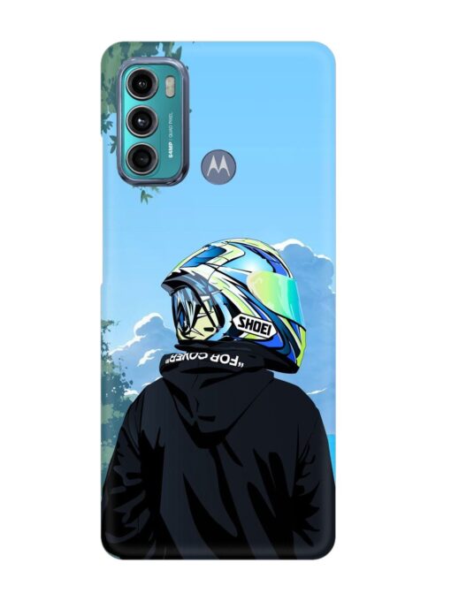 Rider With Helmet Snap Case for Motorola Moto G40 Fusion Zapvi