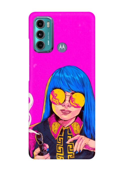 Aesthetic Anime Girl Snap Case for Motorola Moto G40 Fusion Zapvi