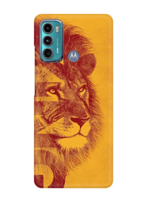 Gold Lion Crown Art Snap Case for Motorola Moto G40 Fusion Zapvi