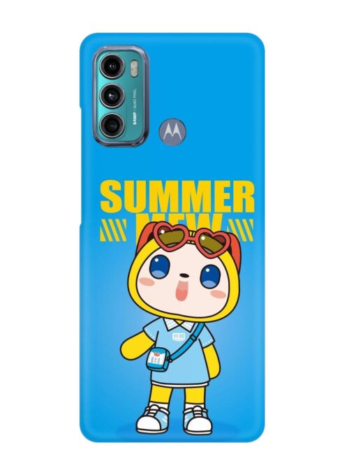 Summer Mew Cartoon Snap Case for Motorola Moto G40 Fusion Zapvi