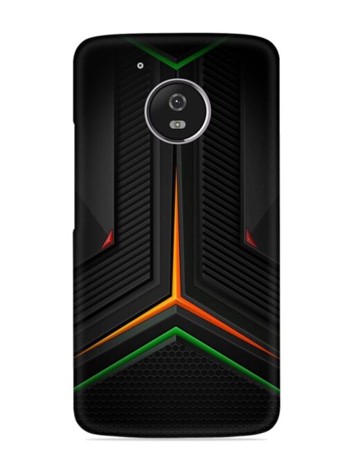 Orange Triangle Light Snap Case for Motorola Moto G5 Zapvi