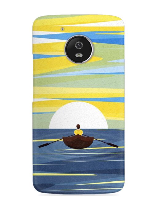 Rowing Person Ferry Paddle Snap Case for Motorola Moto G5 Zapvi