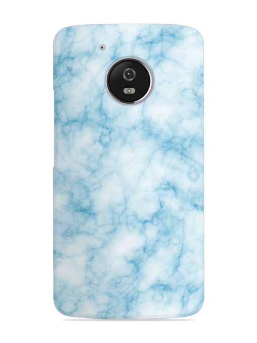 Blue White Natural Marble Snap Case for Motorola Moto G5 Zapvi