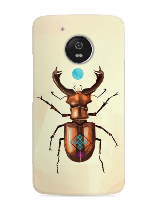 Stag Beetle Vector Snap Case for Motorola Moto G5 Zapvi