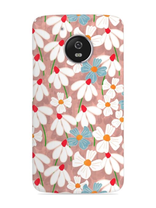 Abstract Petal Flowers Snap Case for Motorola Moto G5 Zapvi