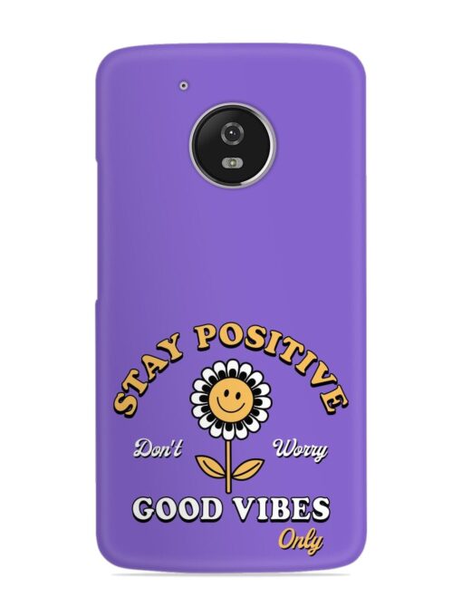 Retro Positive Flower Snap Case for Motorola Moto G5 Zapvi