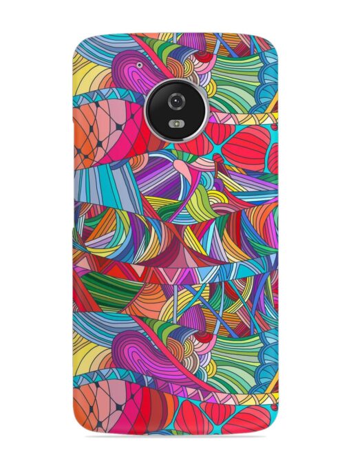 Seamless Patterns Hand Drawn Snap Case for Motorola Moto G5 Zapvi