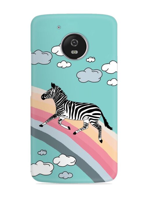 Running Zebra Snap Case for Motorola Moto G5 Zapvi