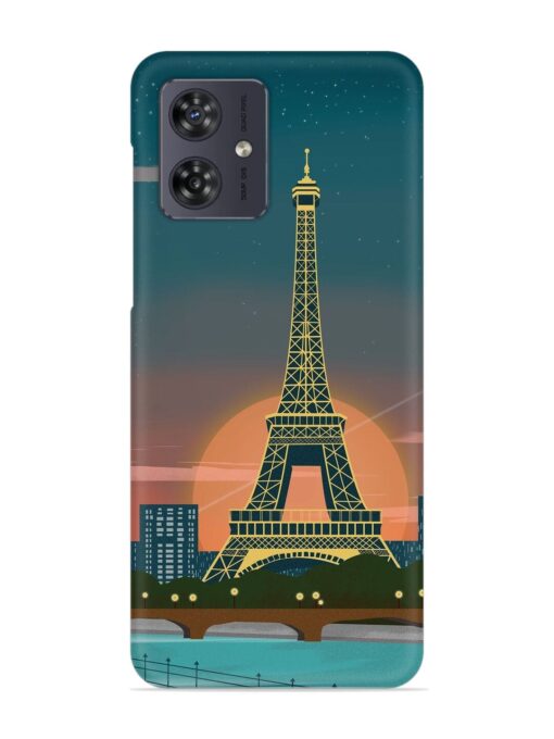 Scenery Architecture France Paris Snap Case for Motorola Moto G54 (5G) Zapvi