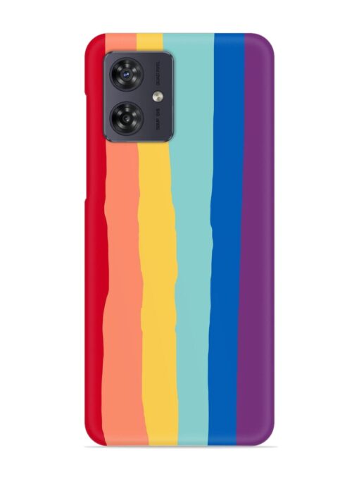 Rainbow Genuine Liquid Snap Case for Motorola Moto G54 (5G) Zapvi